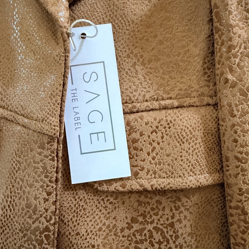 Women's Python print tan Jacket/Blazer - Picture 2 of 3